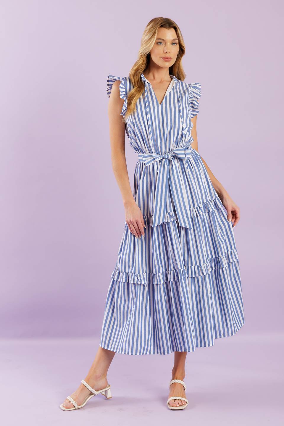 WHEN LIFE GIVES YOU WOVEN MIDI DRESS - By Baano