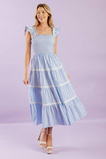 SWING OF THINGS WOVEN MIDI DRESS - By Baano
