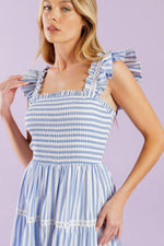 SWING OF THINGS WOVEN MIDI DRESS - By Baano