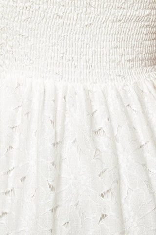 WISHING WELL WHITE WOVEN LACE MAXI DRESS - By Baano
