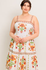 LOVELIEST MUSE IVORY WOVEN MIDI DRESS - By Baano