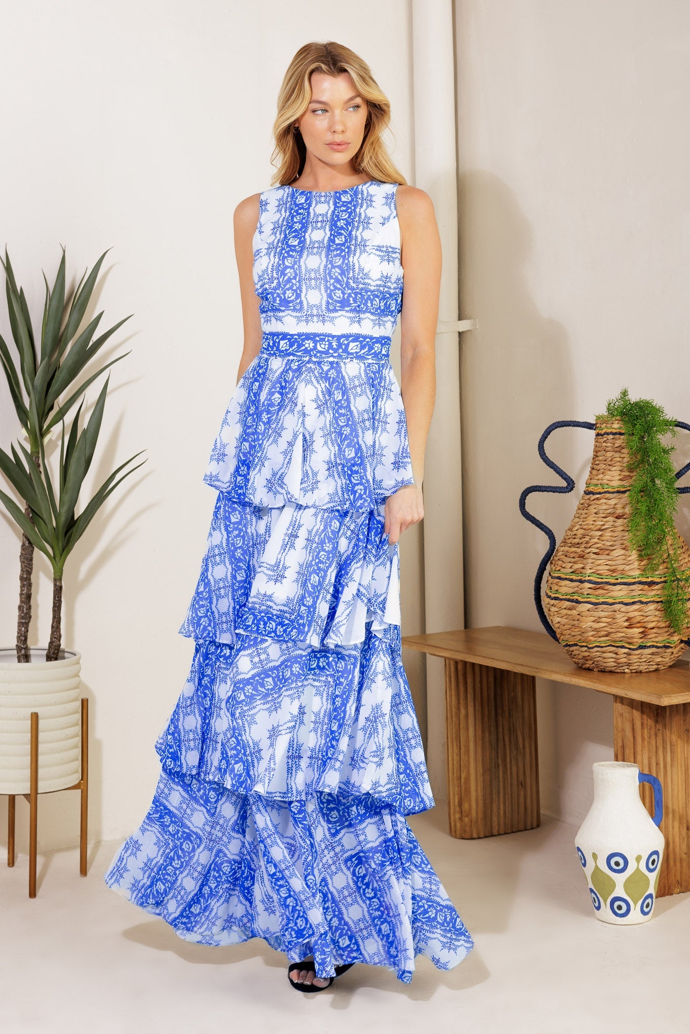 DREAM OF THE FLEET WOVEN MAXI DRESS - By Baano