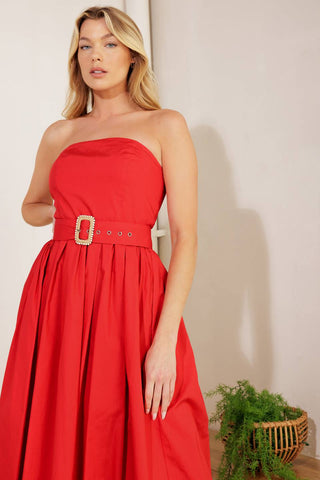 DAYS THAT FADE WOVEN MIDI DRESS - By Baano