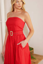 DAYS THAT FADE WOVEN MIDI DRESS - By Baano