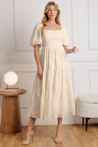 BRISK ADVENTURES WOVEN MIDI DRESS - By Baano