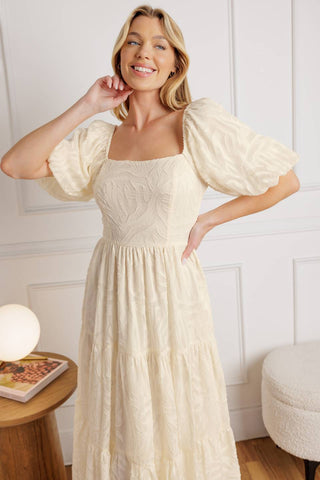 BRISK ADVENTURES WOVEN MIDI DRESS - By Baano
