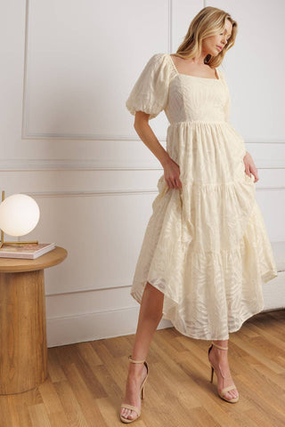 BRISK ADVENTURES WOVEN MIDI DRESS - By Baano