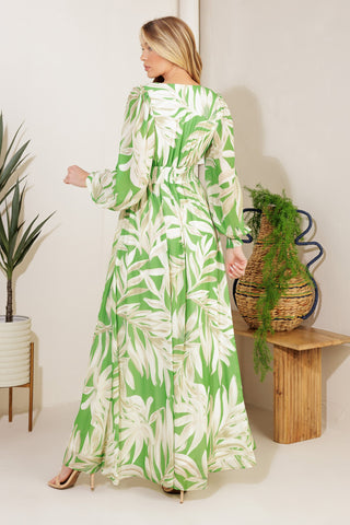 LEAVES OF TOMORROW WOVEN MAXI DRESS - By Baano