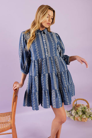 ENDLESS SUNSHINE WOVEN MINI DRESS - By Baano
