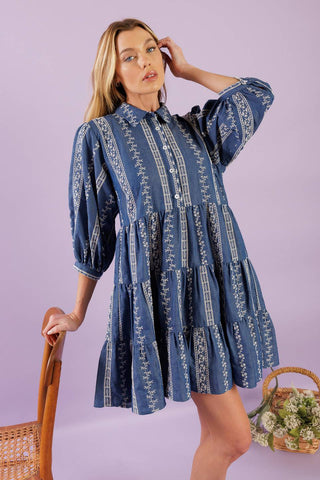 ENDLESS SUNSHINE WOVEN MINI DRESS - By Baano