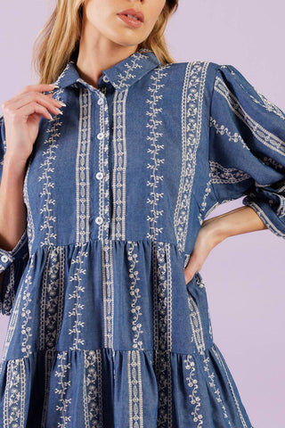 ENDLESS SUNSHINE WOVEN MINI DRESS - By Baano