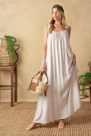 CELESTIAL SKIES WOVEN MAXI DRESS - By Baano