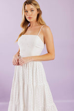 ENCHANTING MOMENTS WOVEN MIDI DRESS - By Baano