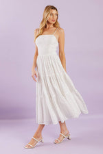 ENCHANTING MOMENTS WOVEN MIDI DRESS - By Baano