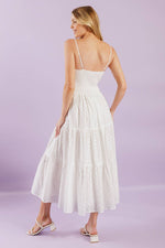 ENCHANTING MOMENTS WOVEN MIDI DRESS - By Baano
