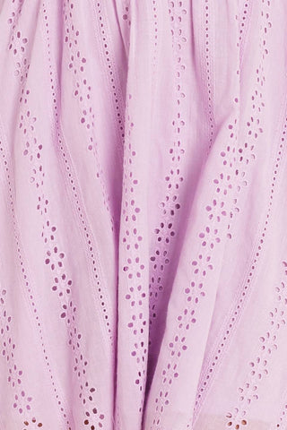 MIDNIGHT MIRAGE GOWN WOVEN EYELET MINI DRESS - By Baano