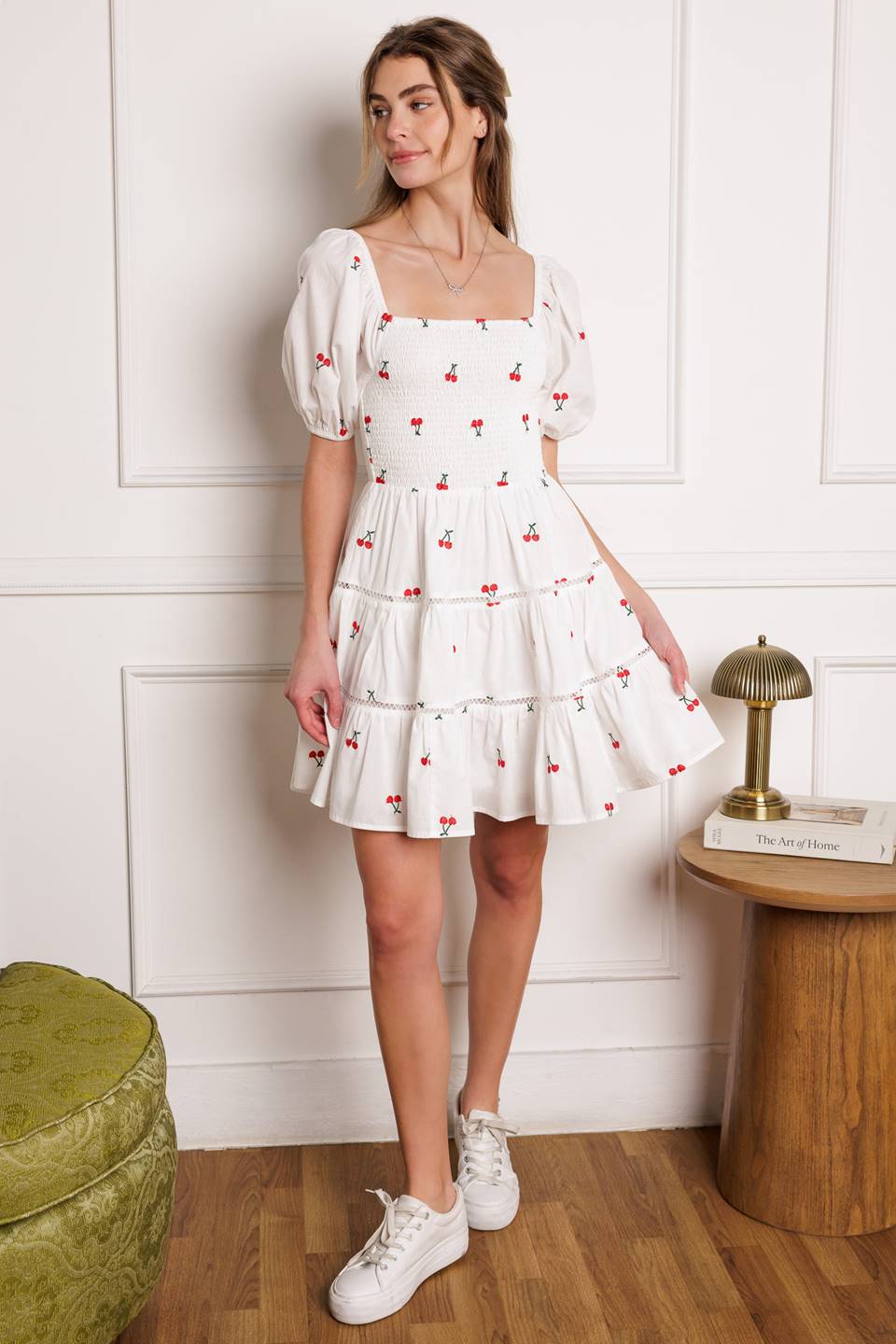 STILL DECIDING EMBROIDERED MINI DRESS - By Baano
