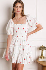 STILL DECIDING EMBROIDERED MINI DRESS - By Baano