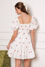 STILL DECIDING EMBROIDERED MINI DRESS - By Baano