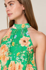 PORCELAIN BLOOM WOVEN MAXI DRESS - By Baano