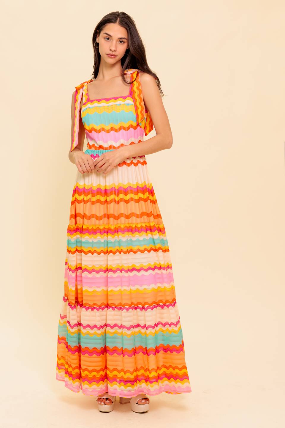IN THE SPOTLIGHT WOVEN MAXI DRESS - By Baano