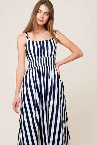 AROUND THE WORLD WOVEN MIDI DRESS - By Baano