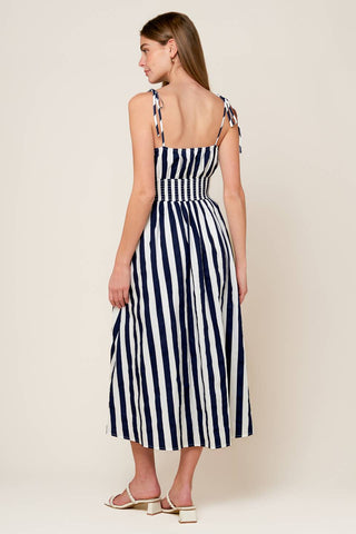 AROUND THE WORLD WOVEN MIDI DRESS - By Baano