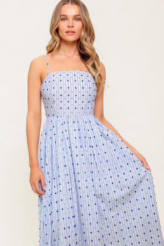 CHASE THE DAY WOVEN MIDI DRESS - By Baano