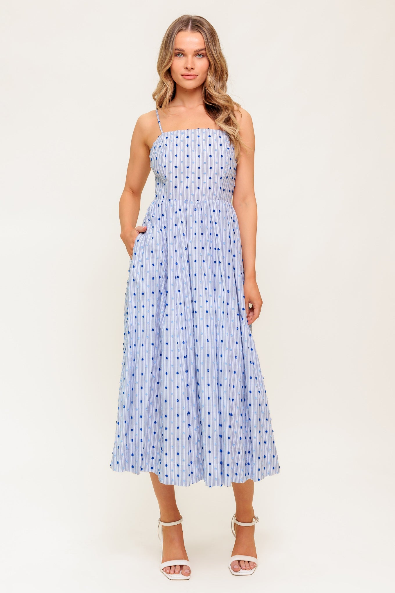 CHASE THE DAY WOVEN MIDI DRESS - By Baano