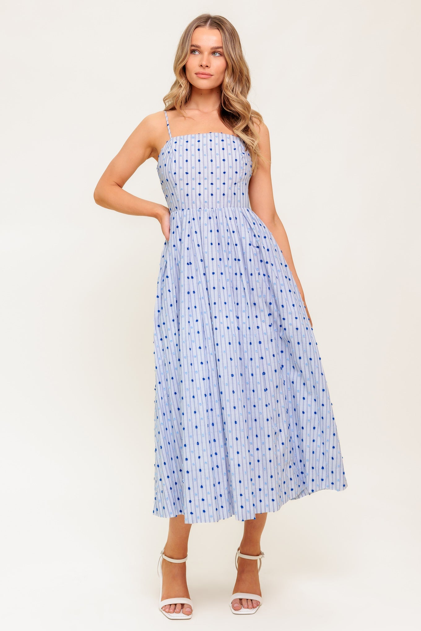 CHASE THE DAY WOVEN MIDI DRESS - By Baano