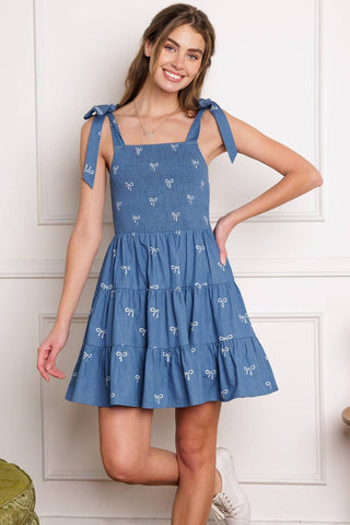 DUSK ENCHANTMENT WOVEN MINI DRESS - By Baano