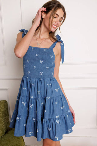 DUSK ENCHANTMENT WOVEN MINI DRESS - By Baano