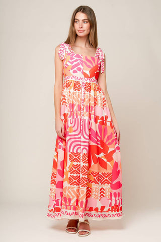 DRIVE-IN MOVIE WOVEN MAXI DRESS - By Baano