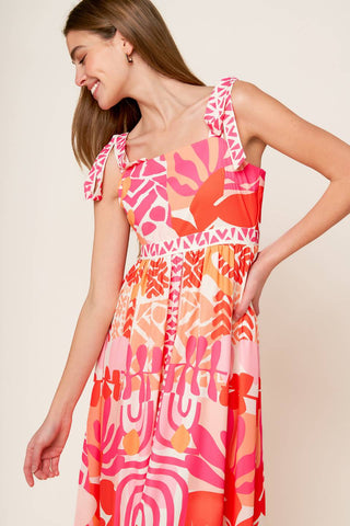 DRIVE-IN MOVIE WOVEN MAXI DRESS - By Baano