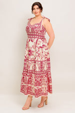 THE GARDEN'S SECRET WOVEN MIDI DRESS