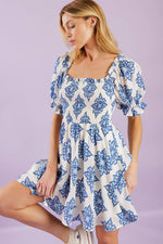 THROUGH THE GARDEN WOVEN MINI DRESS - By Baano