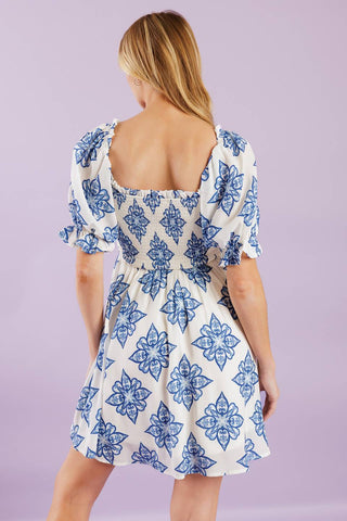 THROUGH THE GARDEN WOVEN MINI DRESS - By Baano