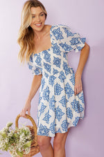 THROUGH THE GARDEN WOVEN MINI DRESS - By Baano