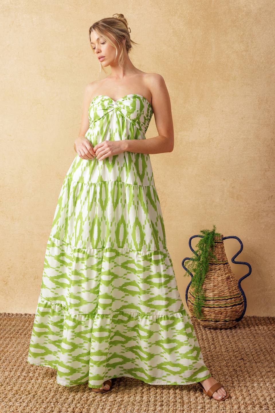 PETALS OF TIME WOVEN MAXI DRESS - By Baano