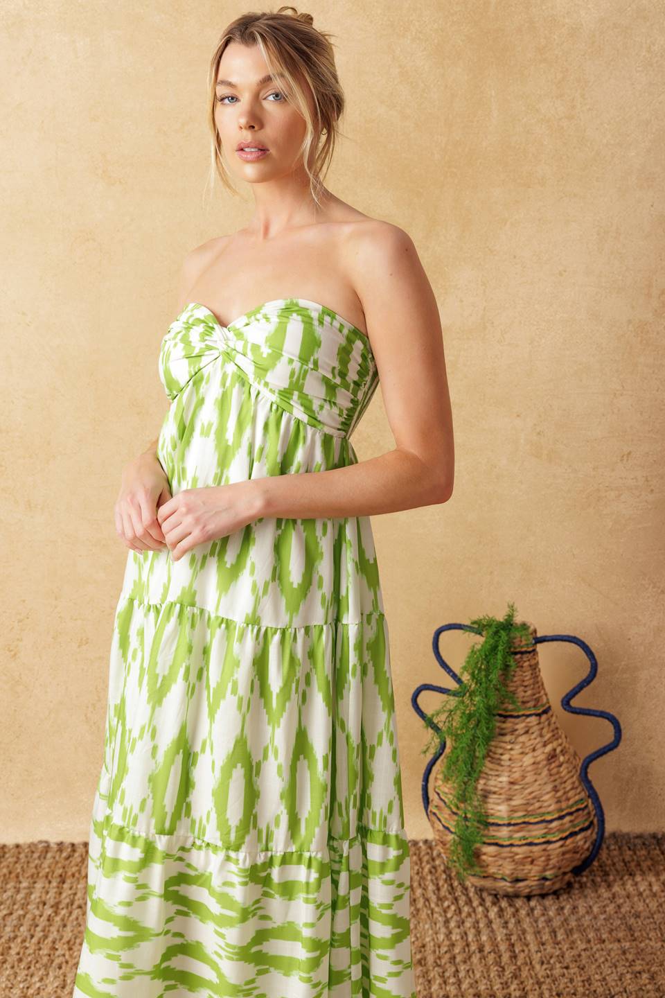 PETALS OF TIME WOVEN MAXI DRESS - By Baano