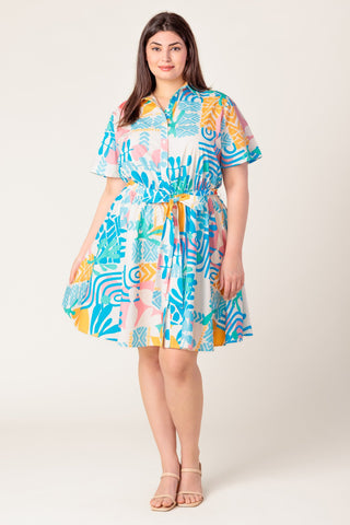 GARDEN SOCIAL WOVEN MINI DRESS - By Baano