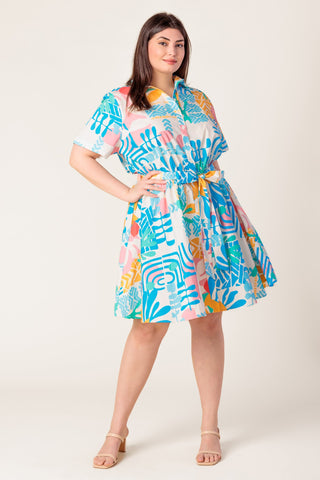 GARDEN SOCIAL WOVEN MINI DRESS - By Baano