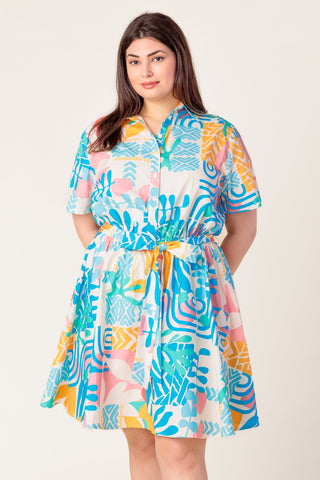 GARDEN SOCIAL WOVEN MINI DRESS - By Baano