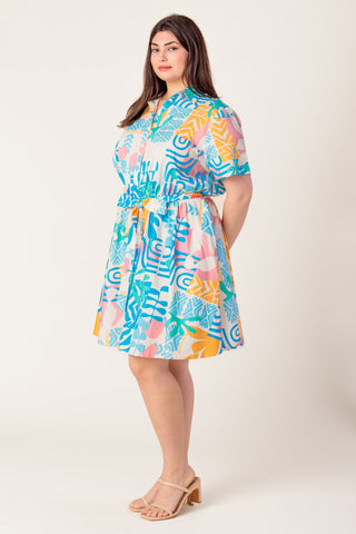 GARDEN SOCIAL WOVEN MINI DRESS - By Baano