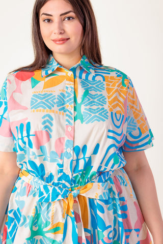 GARDEN SOCIAL WOVEN MINI DRESS - By Baano