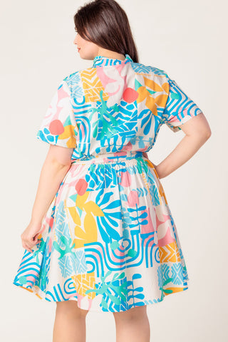 GARDEN SOCIAL WOVEN MINI DRESS - By Baano
