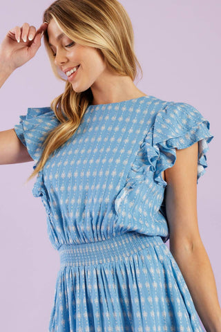 COME AS YOU ARE WOVEN MINI DRESS - By Baano