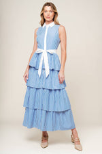 A TOUCH OF GRACE WOVEN MIDI DRESS - By Baano