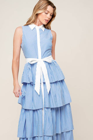 A TOUCH OF GRACE WOVEN MIDI DRESS - By Baano