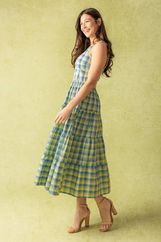 START ALL OVER WOVEN MIDI DRESS - By Baano